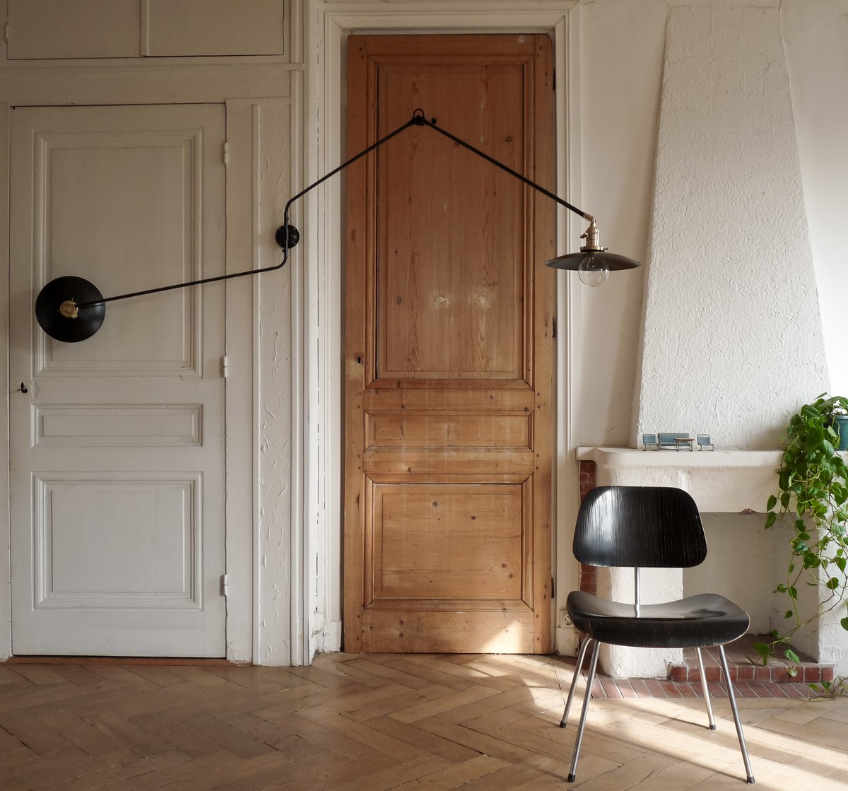 Double wall light vintage design 50 wall lamp